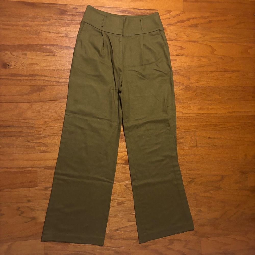 Boden Olive Green Wide Leg Trouser size 6